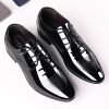 Men's Glitter Faux Patent Leather Tuxedo Derby Dress Shoes Modern Lace-up Formal Oxford